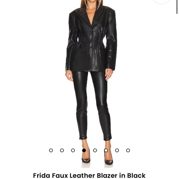 Steve Madden Revolve Hourglass Faux Leather Blazer NWOT - Picture 4 of 4